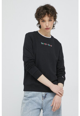 Tommy Jeans Суичър в черно с апликация - Pepit.bg