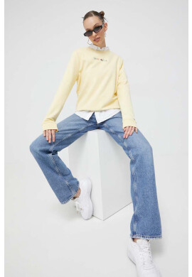 Tommy Jeans Суичър в жълто с апликация - Pepit.bg