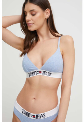 Tommy Jeans Сутиен в синьо с изчистен дизайн - Pepit.bg