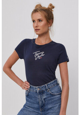 Tommy Jeans Тениска дамска в тъмносиньо - Pepit.bg