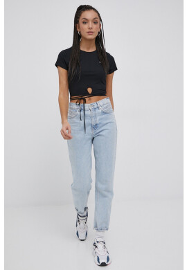 Tommy Jeans Тениска дамска в черно - Pepit.bg