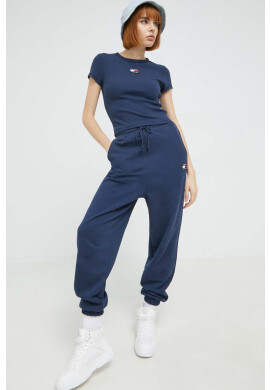 Tommy Jeans Тениска дамска в червено - Pepit.bg
