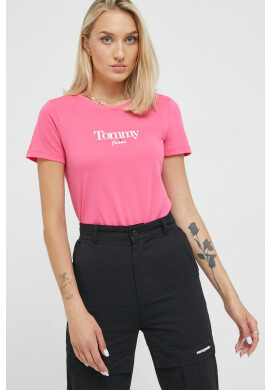 Tommy Jeans Тениска в розово - Pepit.bg