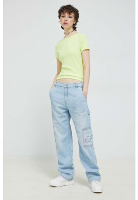 Tommy Jeans Тениска в жълто - Pepit.bg