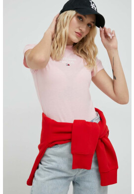 Tommy Jeans Тениска в розово - Pepit.bg