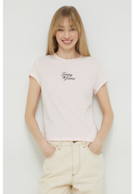 Tommy Jeans Тениска в розово - Pepit.bg