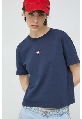 Tommy Jeans Тениска в тъмносиньо - Pepit.bg