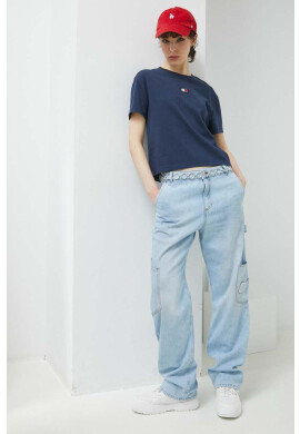 Tommy Jeans Тениска в тъмносиньо - Pepit.bg