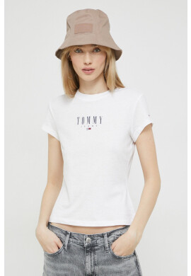 Tommy Jeans Тениска в бяло - Pepit.bg