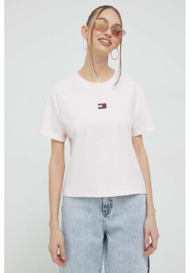 Tommy Jeans Тениска в розово - Pepit.bg