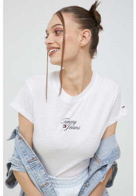 Tommy Jeans Тениска в бяло - Pepit.bg