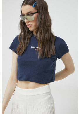 Tommy Jeans Тениска в тъмносиньо - Pepit.bg