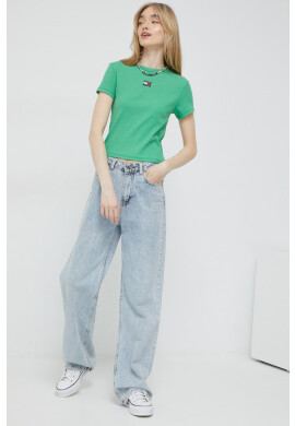 Tommy Jeans Тениска в зелено - Pepit.bg
