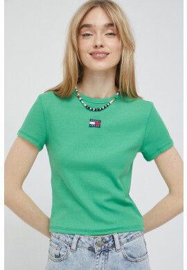 Tommy Jeans Тениска в зелено - Pepit.bg