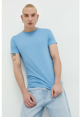 Tommy Jeans Тениска в синьо с изчистен дизайн - Pepit.bg