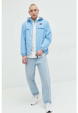 Tommy Jeans Тениска в синьо с изчистен дизайн - Pepit.bg