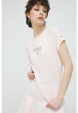 Tommy Jeans Тениска в розово - Pepit.bg