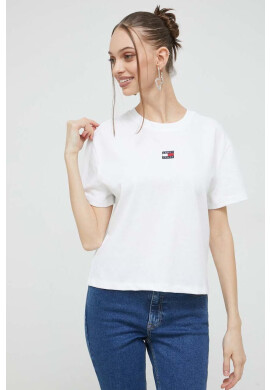 Tommy Jeans Тениска в бяло - Pepit.bg