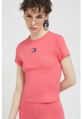 Tommy Jeans Тениска в розово - Pepit.bg