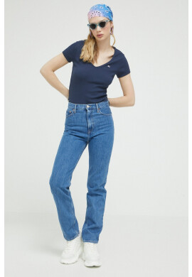 Tommy Jeans Тениска в тъмносиньо - Pepit.bg