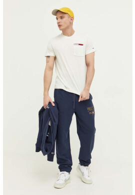 Tommy Jeans Тениска в сиво меланж на - Pepit.bg