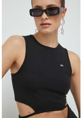 Tommy Jeans Топ дамски в черно - Pepit.bg