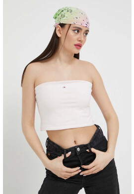 Tommy Jeans Топ дамски в розово - Pepit.bg