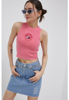 Tommy Jeans Топ дамски в черно - Pepit.bg