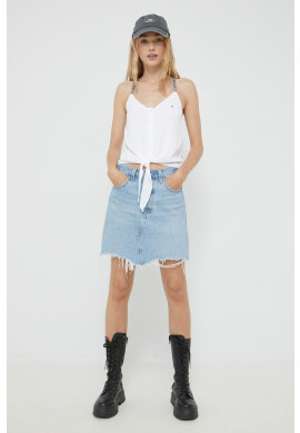 Tommy Jeans Топ дамски в бяло - Pepit.bg