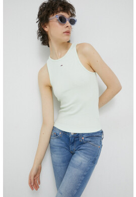 Tommy Jeans Топ дамски в зелено - Pepit.bg