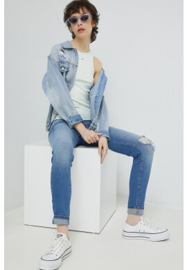 Tommy Jeans Топ дамски в зелено - Pepit.bg