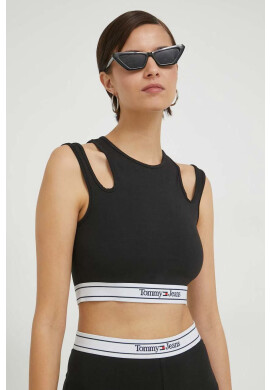 Tommy Jeans Топ дамски в черно - Pepit.bg
