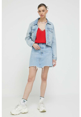 Tommy Jeans Топ дамски в червено - Pepit.bg