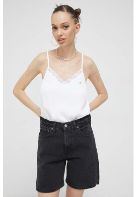 Tommy Jeans Топ дамски в бяло - Pepit.bg