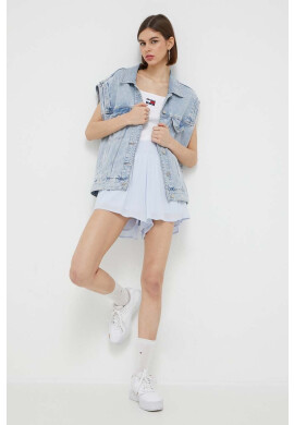 Tommy Jeans Топ Tommy Hilfiger дамски в бяло - Pepit.bg