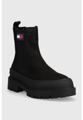 Tommy Jeans Велурени боти челси - Pepit.bg