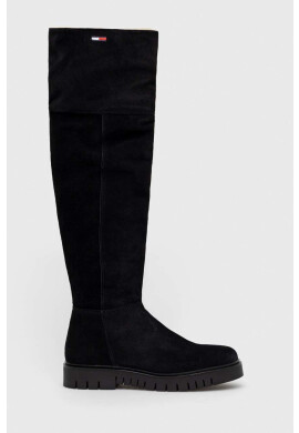 Tommy Jeans Велурени ботуши Warmlined Long Boot - Pepit.bg