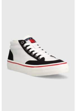 Tommy Jeans Високи кецове SKATE CANVAS MID в бяло EM0EM01154 - Pepit.bg