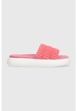 Toms Чехли Alpargata Mallow Slide в розово с платформа 10019703 - Pepit.bg