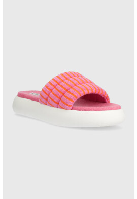 Toms Чехли Alpargata Mallow Slide в розово с платформа 10019703 - Pepit.bg