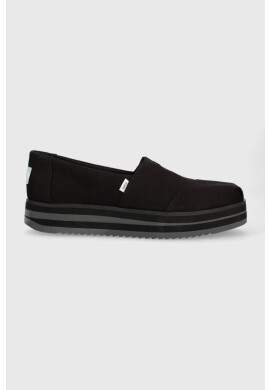 Toms Еспадрили Alpargata Midform в черно с платформа 10019466 - Pepit.bg