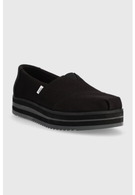 Toms Еспадрили Alpargata Midform в черно с платформа 10019466 - Pepit.bg