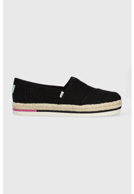 Toms Еспадрили Alpargata Platform Rope в черно 10017831 - Pepit.bg