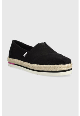 Toms Еспадрили Alpargata Platform Rope в черно 10017831 - Pepit.bg