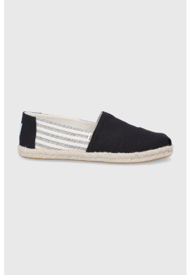 Toms Еспадрили University Stripes в черно - Pepit.bg