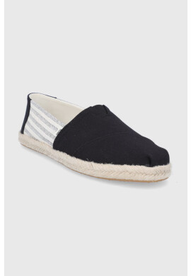 Toms Еспадрили University Stripes в черно - Pepit.bg