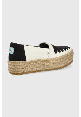 Toms Еспадрили Valencia в черно с платформа 10019795 - Pepit.bg