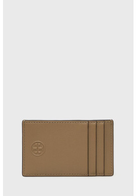 Tory Burch Кожен калъф за карти дамски в кафяво - Pepit.bg