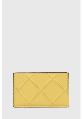 Tory Burch Кожен калъф за карти в жълто - Pepit.bg