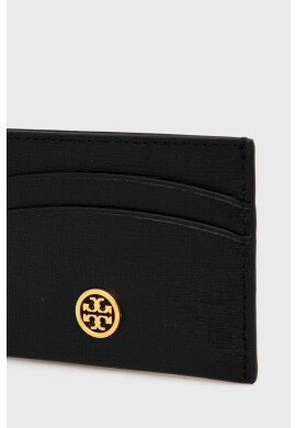 Tory Burch Кожен портфейл дамски в черно - Pepit.bg